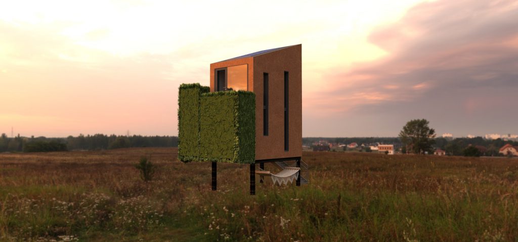 3D ontwerp op stelten wonen @opje stek in Deventer